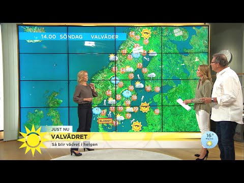 Så blir vädret i helgen: ”Här får du ta med ett paraply!” - Nyhetsmorgon (TV4)