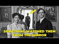 In 1906, the groom holds his bride’s arm — until the mirror reveals something shocking