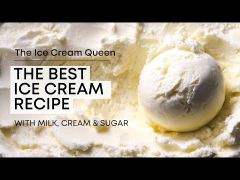 THE BEST ICE CREAM RECIPE EVER - Super Easy to Make, Ready to Churn in 30 Minutes!