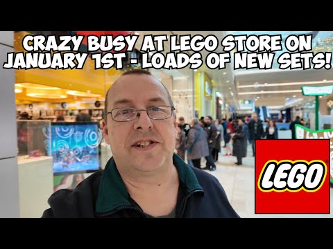 Crazy busy at the London Westfield Lego store on January 1st 2026 - Loads of new Lego sets