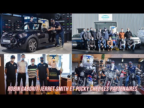 Robin GABORIT, Jerret SMITH et Pucky en visite chez les partenaires