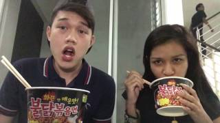 Download lagu SPICY KOREAN RAMEN CHALLENGE!!! Meer Nash & Ezha (ft. Ali) mp3
