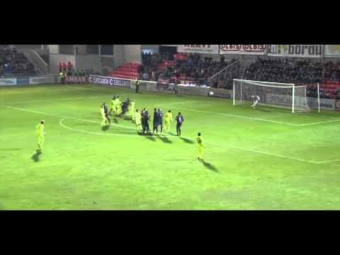 Ivan Rakitić Free Kick Goal   Huesca vs Barcelona 0 1 Copa del Rey 03 12 2014