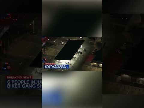 Shooting involving rival motorcycle gangs injures 6 outside Wawa