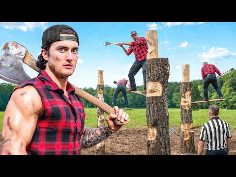 I Tried Timbersports! *Near Death Experience*