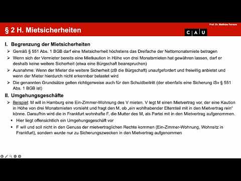 Examenskurs Schuldrecht BT – Folge 12 (MietR: Rechtsfolgen der Beendigung)