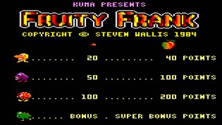 [Amstrad CPC] Fruity Frank - Longplay