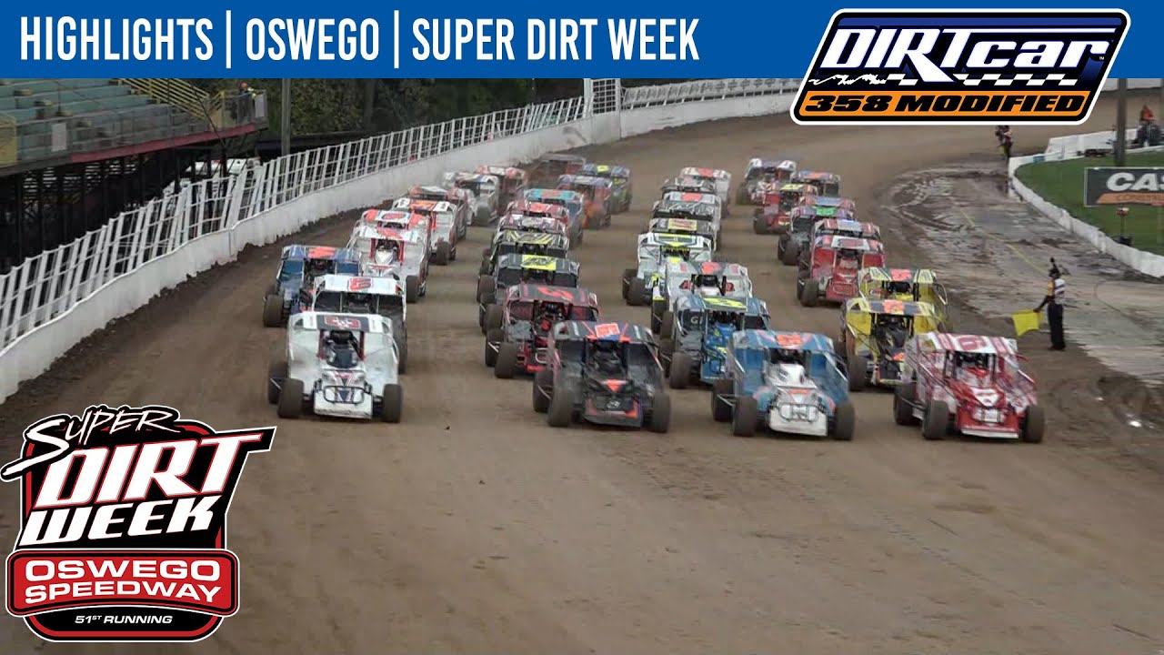 DIRTcar 358 Modifieds | Super Dirt Week | Oswego Speedway | October 9, 2023 | HIGHLIGHTS