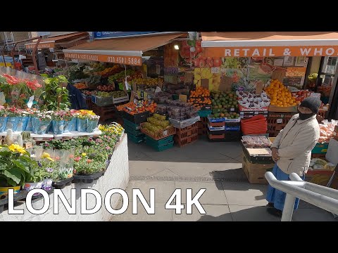 WEMBLEY, EALING ROAD Northern Stretch, Sunday Afternoon in April / London HA0 – N053 [4K]