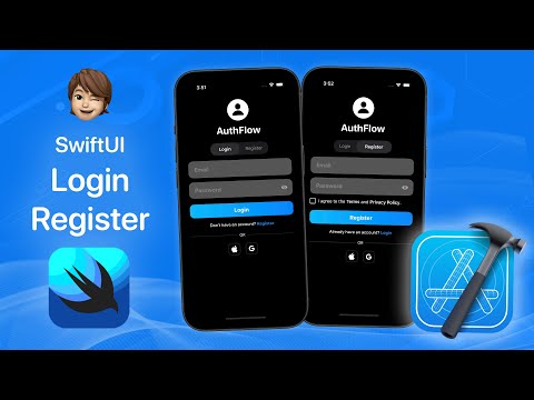 SwiftUI Modern Login/Register View - iOS Development Tutorial