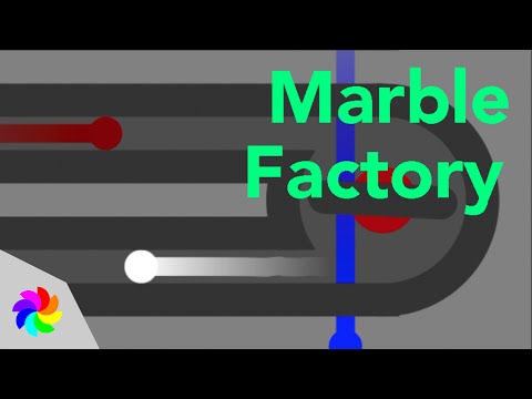 Race To Escape The Oil Refinery - Algodoo Marble Race