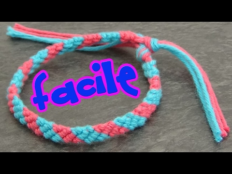 Bracelet bresilien 2 couleurs (super facile)