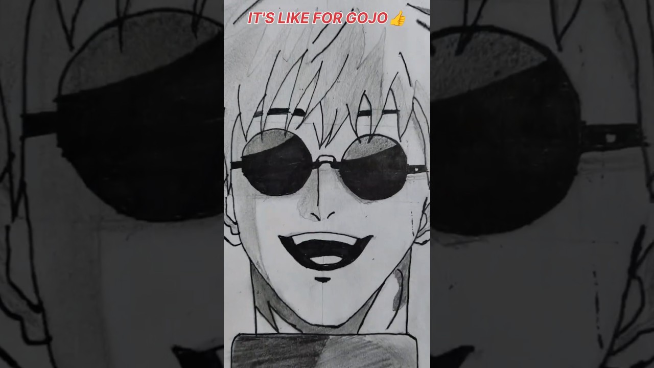gojo satoru dtawing wild 🔥