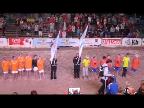 Presentation av lagen Åhus Beachhandboll P 00 - FINAL 2011 IFK Kristianstad - Kävlinge HK