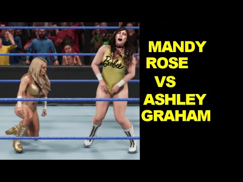 WWE 2K19 Mandy Rose vs Ashley Graham - Knockout Match