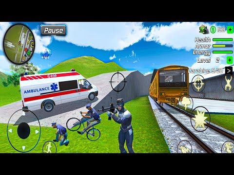 Hurricane Tornado Superhero Vegas Crime Simulator - Sealing Ambulance #1 - Android Gameplay