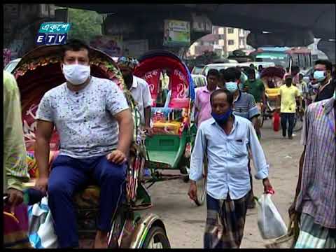 ঢাকার বিভিন্ন স্থান ঘুরে লকডাউনের খবর জানাচ্ছেন মানিক শিকদার