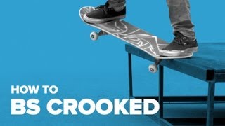 Смотреть онлайн Учимся трюку bs crooked, скейтбординг