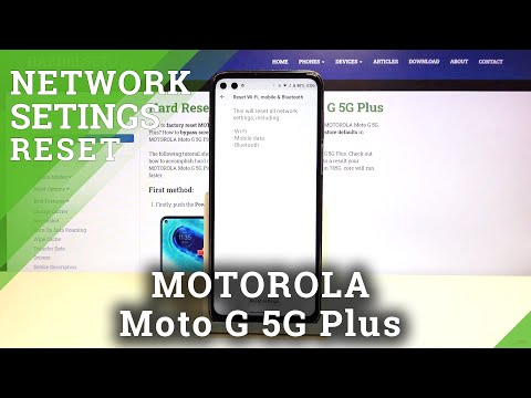 How to Reset Network Settings Motorola Moto G 5G Plus-Set Up Network Password