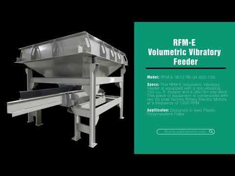 Volumetric Vibratory Feeder Designed for Plastic Polypropylene Flakes - Cleveland Vibrator Co.