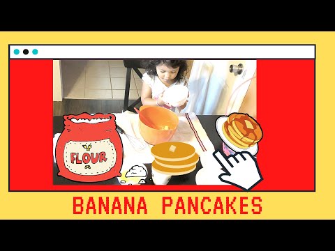 Toddler making Homemade Banana Pancakes|Do you like Pancakes?|Kids songs with Szanna's Fun Clubhouse