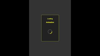 Page loading Animation using HTML and CSS