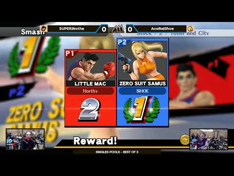 Flatiron 3 Singles Pools - SUPER|Nothe (Little Mac) vs AcaRa|Shoe (Zero Suit Samus)