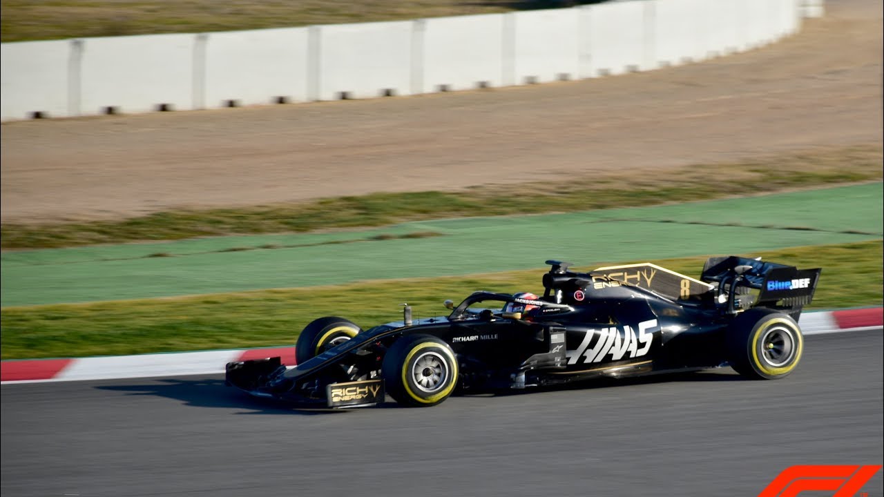 Grosjean and the new HAAS VF19! F1 testing 2019 thumnail