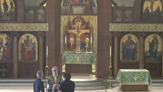 Services at the Annunciation Greek Orthodox Church in Sacramento, Ca