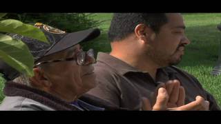 SEIU Members use 75,000 support cards to create STOP HOMECARE CUTS logo on Capitol steps
