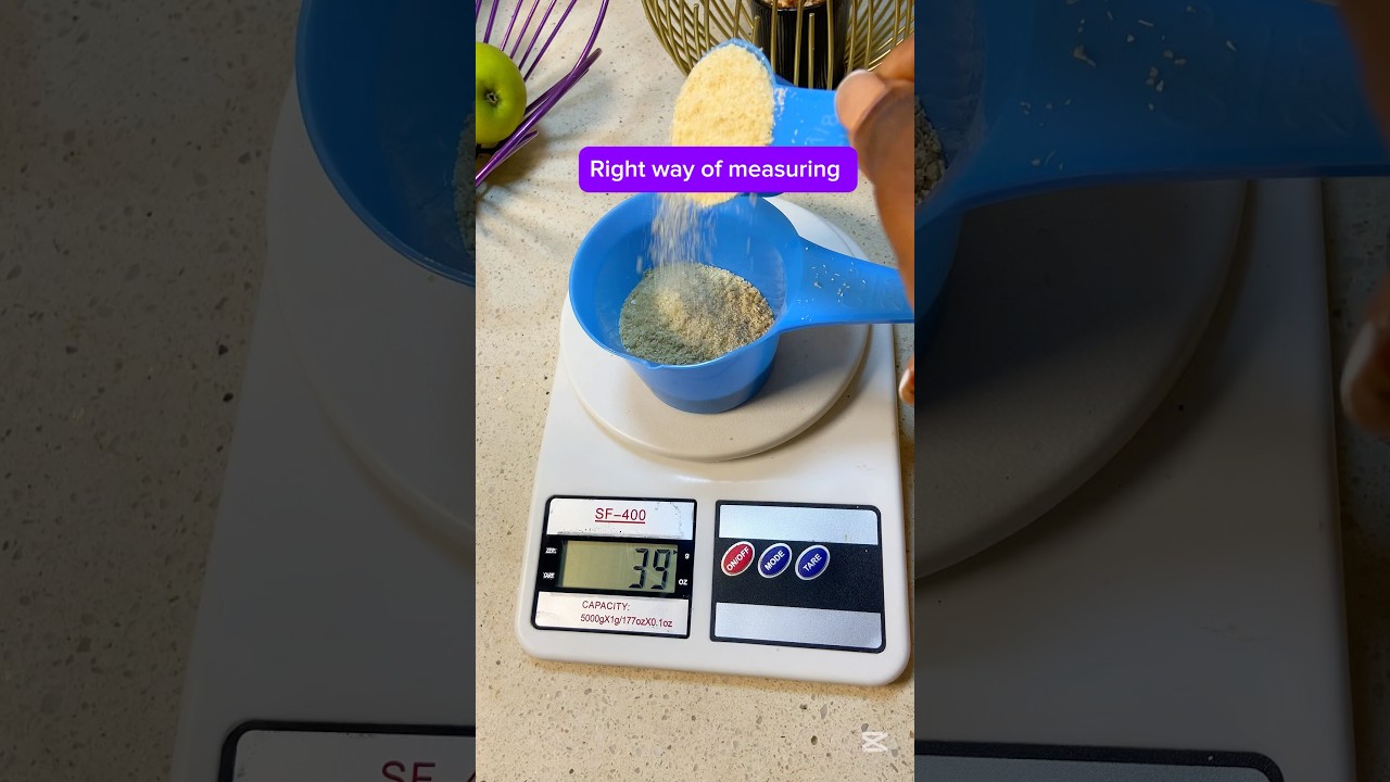 HOW TO USE A FOOD SCALE CORRECTLY #caloriecounting #healthyeatinghabits #naijafood