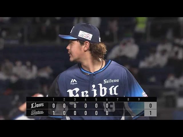 【6回裏】満塁のピンチを切り抜ける!! ライオンズ・高橋光成が6回1失点の粘投!! 2022年4月1日 千葉ロッテマリーンズ 対 埼玉西武ライオンズ