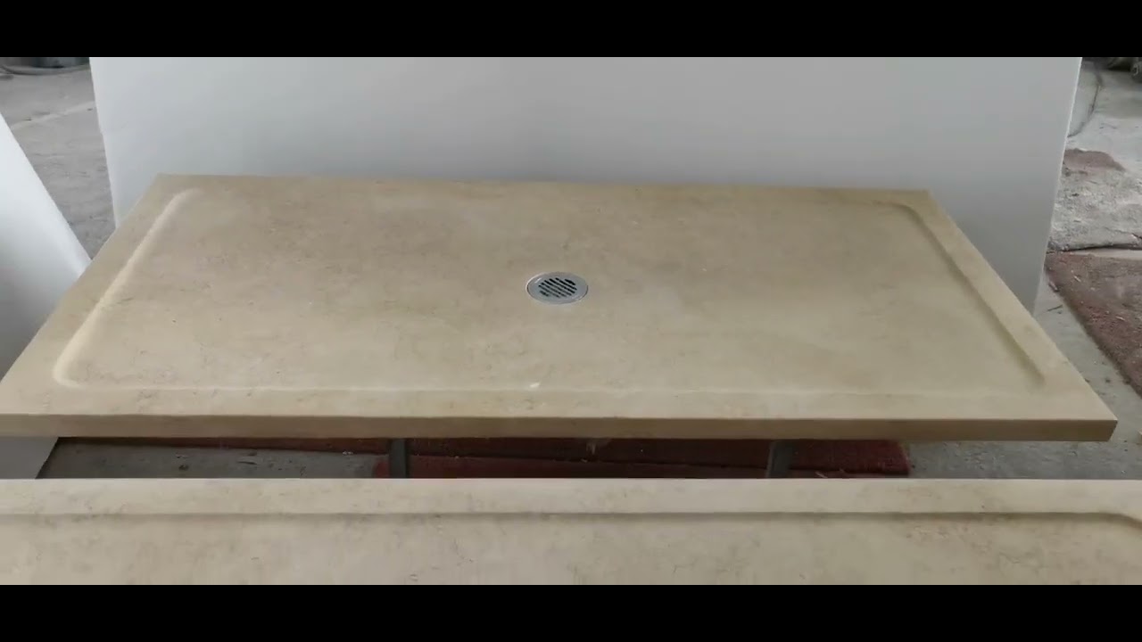 Sunny Beige Shower Tray Process