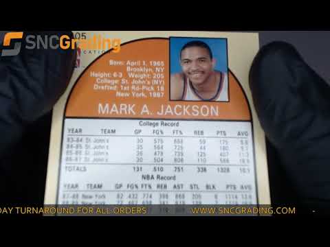 SNC Grading: 1990 NBA Hoops Mark Jackson #205 Base Set Card Review(1625756649977)