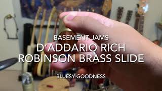 Video thumbnail for D’Addario Rich Robinson Brass Slide review and demo by Hermetic Basement Studios Inc