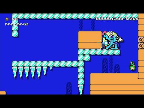 Icy Cave by AllLikeWas 🍄 Super Mario Maker 2 😶 No Commentary　⚿abs