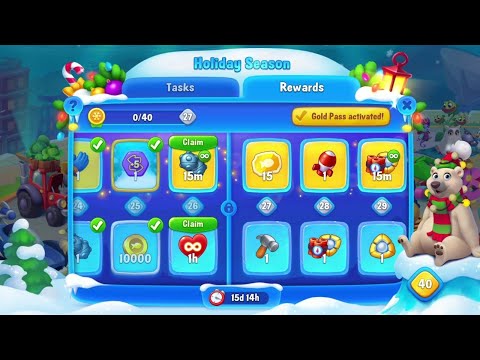 @Fishdom Win Strikes Atlantis Cup Stage 57 - 60. Holiday Season Event Level 26 Unlocked.