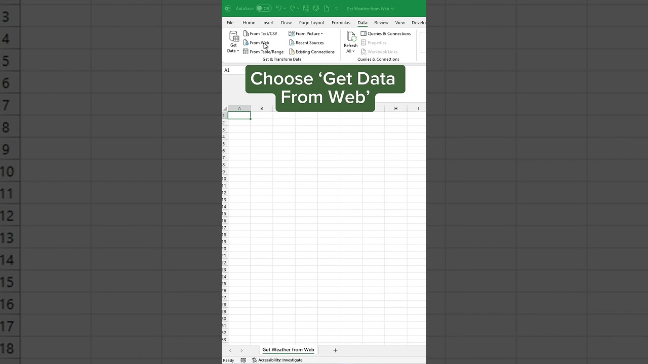 GET Weather Data in Excel Without ANY Hassle!