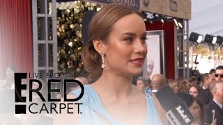 Brie Larson Dishes on Picking 2016 SAG Awards Gown | Live From the Red Carpet | E! News