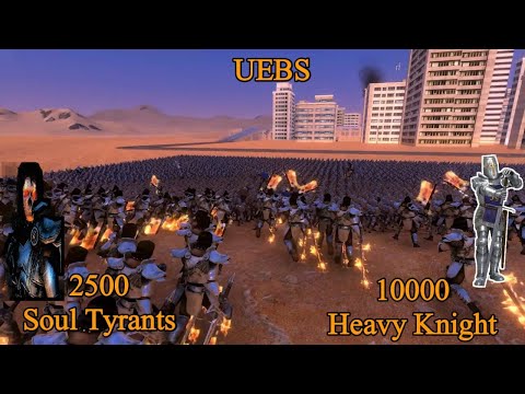 10000 Heavy Knight vs 2500 Soul Tyrant | Ultimate Epic Battle Simulator |