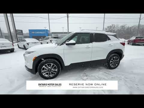 2025 Chevrolet TrailBlazer AWD 4dr LT in White for sale at Ontario Motor Sales in Oshawa, ON