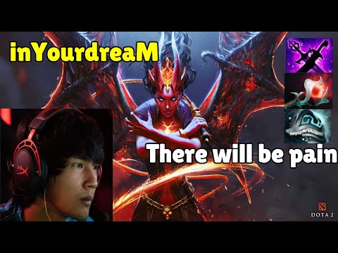 Dota 2 inYourdreaM Queen Of Pain That was perfect 7.28c Gameplay