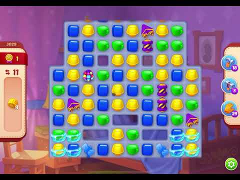 HomeScapes Level 3029 no boosters (16 moves)