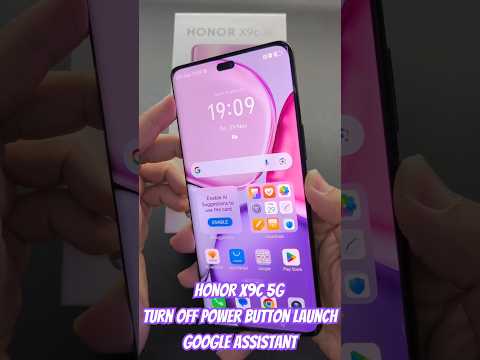 HONOR X9C 5G Turn off Power Button Launch Google Assistant