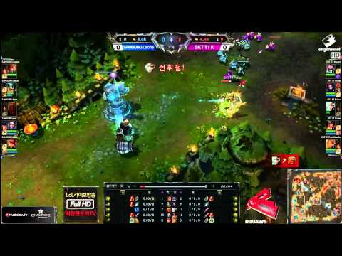 Faker starts off the OGN Winter Grand Finals by soloing Dade for first blood