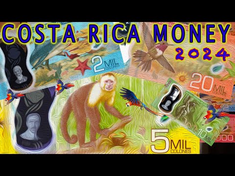 💲💲Money in Costa Rica 2024, 💴 💵 💷 The Colon, what is each bill worth vs USD EUR & CAD?💰 💶  🏧 💲💰