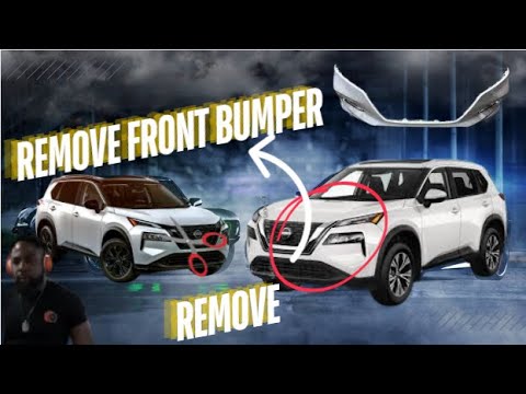 DIY 2023 NISSAN ROGUE how to take the front bumper and headlight off