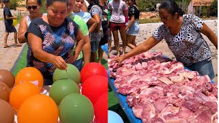 Giving away PORK with the BALLOON CHALLENGE!