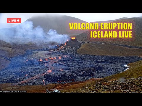 Volcanic eruption in Iceland  |  Live - 04/10/2021
