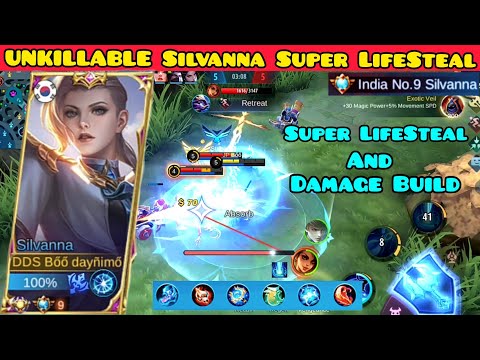 UNKILLABLE! Silvanna Super LifeSteal Build 2022 | Top Global Silvanna Build Boo Daynimo 2022 ~ MLBB